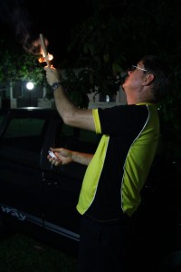 Pastor Jim Shooting Fireworks