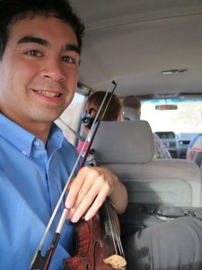 Violin in the Car