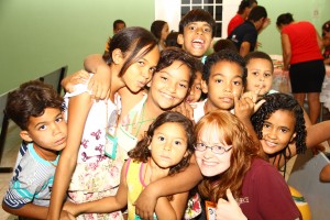 Danae with Kids at EBF