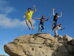 Jumping off a Rock